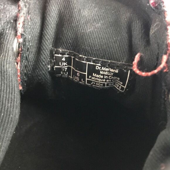 Dr. Martens Maelly Red Canvas Ankle Bouts Women’s Size 6 - Picture 11 of 12